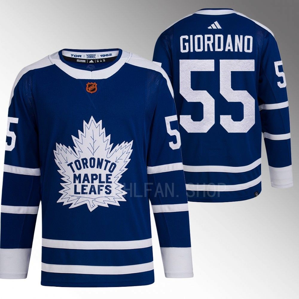 Mark Giordano 2022 Toronto Maple Leafs Blue Reverse Retro 2.0 Authentic Primegreen Jersey