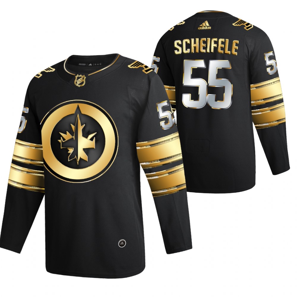 Mark Scheifele Winnipeg Jets Black 2021 Golden Edition Jersey Limited Authentic