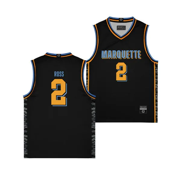 Marquette Golden Eagles #2 Chase Ross Black Basketball Special Jersey 