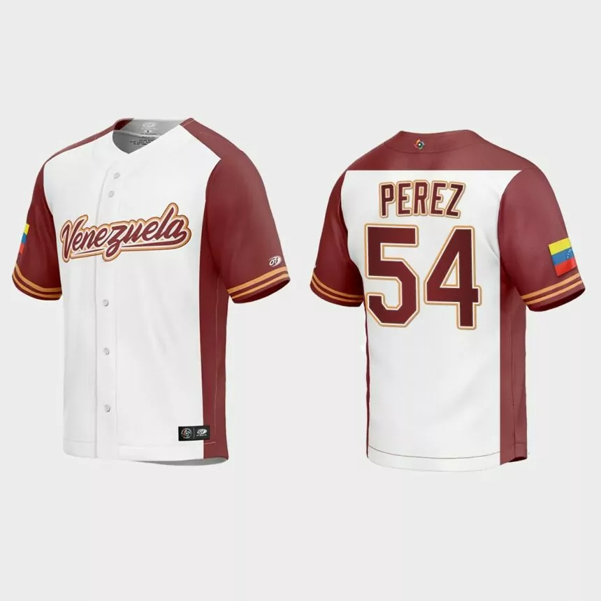 Martin Perez Venezuela Baseball 2023 World Baseball Classic Replica Jersey – White