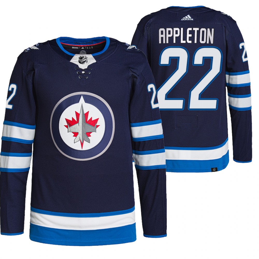 Mason Appleton Winnipeg Jets Navy Home Primegreen Authentic Pro Jersey