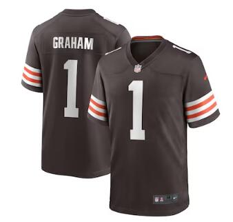 Mason Graham Cleveland Browns Nike 2025 NFL Draft First Round Pick Game Jersey - Brown
