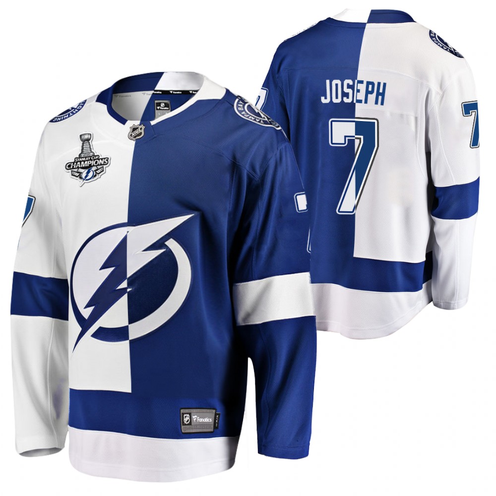 Mathieu Joseph Lightning 2020 Stanley Cup Champions Black Split Special Edition Jersey