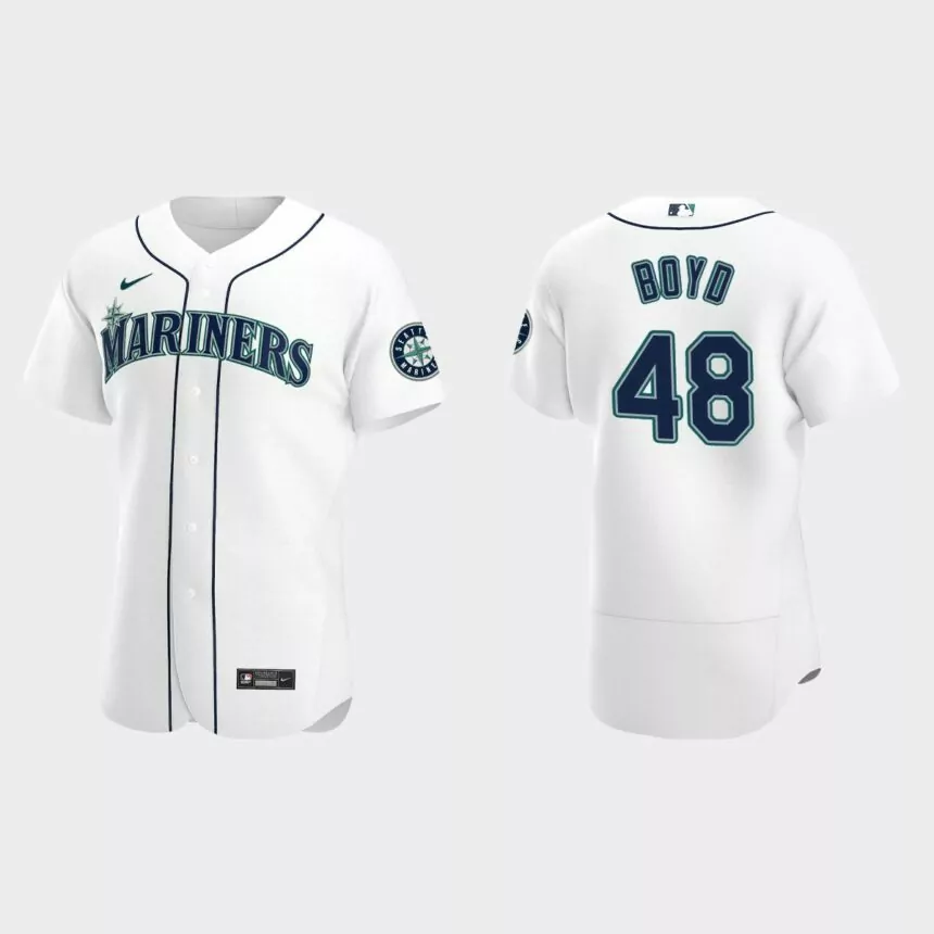 Matt Boyd Seattle Mariners Authentic Home Jersey – White