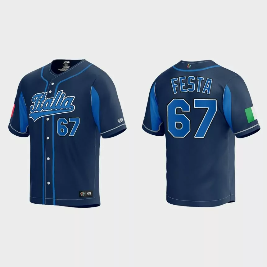 Matt Festa World Baseball Classic 2023 World Baseball Classic Jersey – Navy