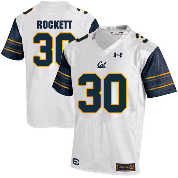 Matt Rockett California Golden Bears Men's Jersey - #30 NCAA White Stitched Authentic