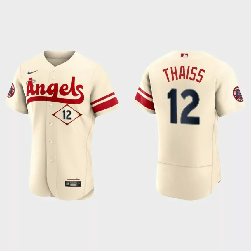 Matt Thaiss Los Angeles Angels 2022 City Connect Authentic Jersey – Cream
