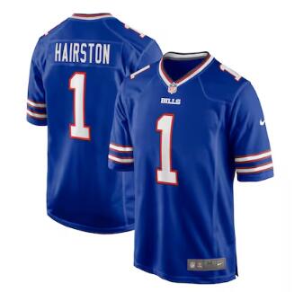 Maxwell Hairston Buffalo Bills Nike 2025 NFL Draft First Round Pick Game Jersey - Royal