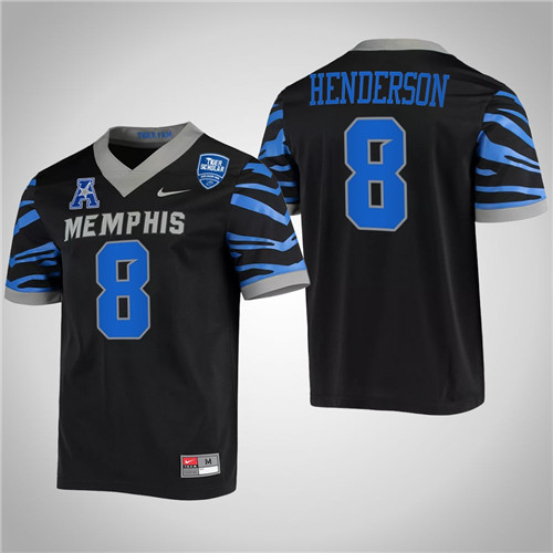 Memphis Tigers 8 Darrell Henderson NFL Alumni College Football Jersey Black