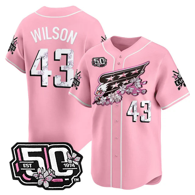 Men's 2025 Washington Capitals 50th Anniversary Cherry Blossom Style Vapor Premier Limited Jersey 1 #43 TOM WILSON.webp