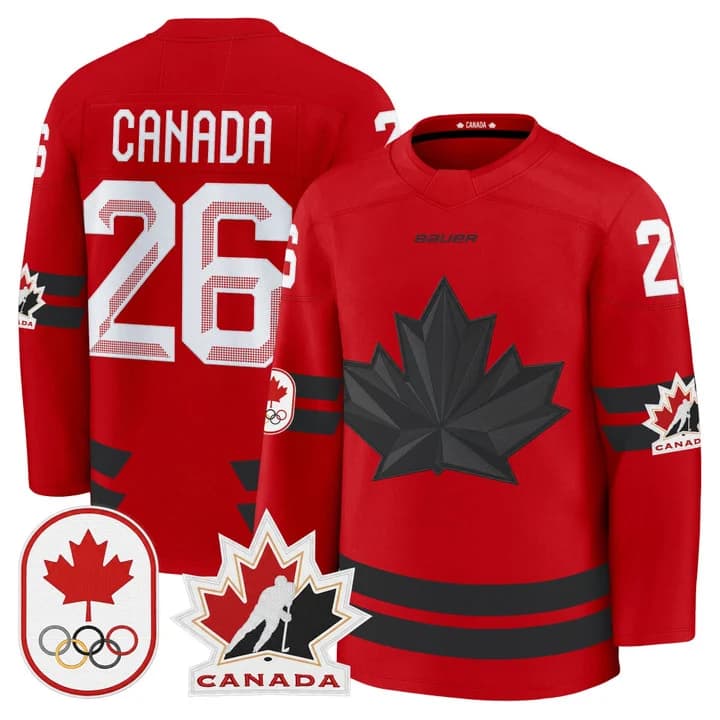 Men's 2026 Canada Olympic Premium Hockey Jersey - All Stitched #2 6 Canada