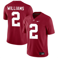 Men's Alabama Crimson Tide #2 Ryan Williams Red Stitched Football Jersey