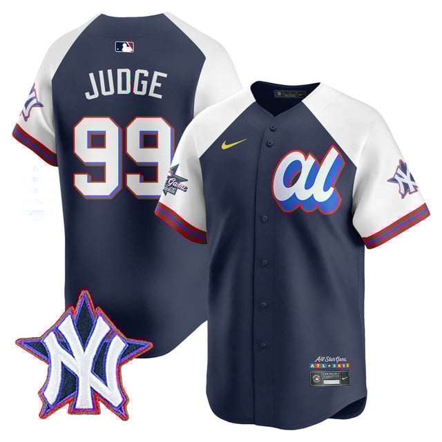 Men's American League 2025 MLB All-Star Jersey NAVY AITERNATE#99 AARON JUDGE