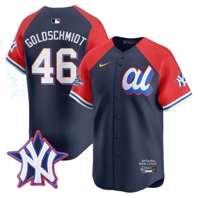 Men's American League 2025 MLB All-Star Jersey NAVY RED#46 PAUL GOLDSCHMIDT
