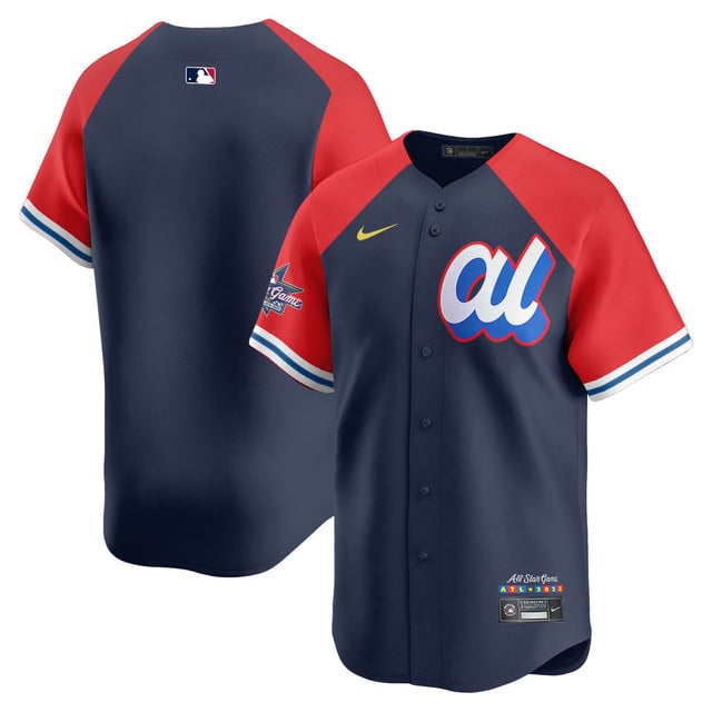 Men's American League 2025 MLB All-Star Jersey NAVY RED BLANK