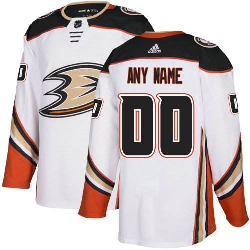 Men's Anaheim Ducks adidas White Authentic Custom Jersey Stitched
