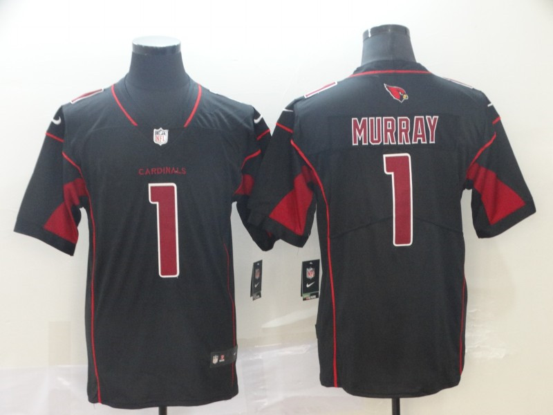Men's Arizona Cardinals #1 Kyler Murray Nike Black 2nd Alternate Color Rush Legend Jersey