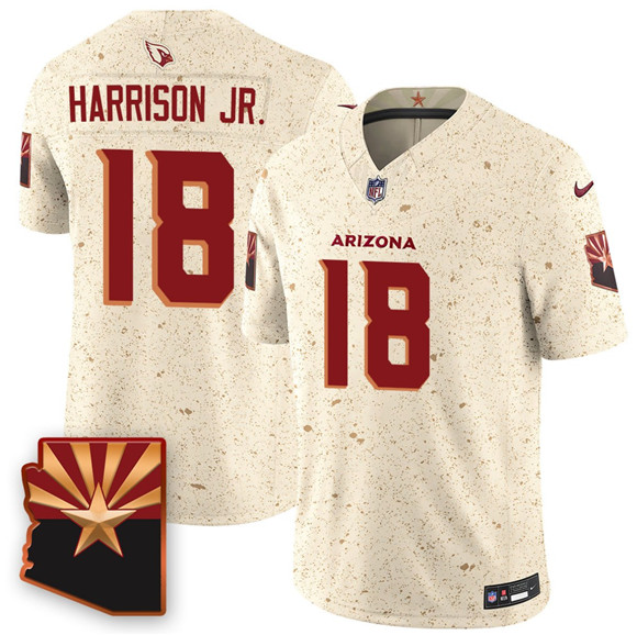 Men's Arizona Cardinals #18 Marvin Harrison Jr. 2025 F.U.S.E. a??Rivalriesa?? Vapor Untouchable Limited Football Stitched Jersey