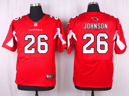Men's Arizona Cardinals #26 Rashad Johnson Red Team Color NFL Nike Elite Jersey