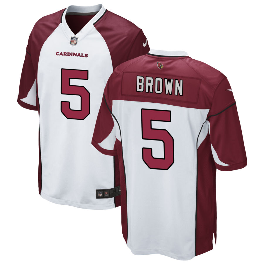 Men's Arizona Cardinals #5 Marquise Brown Nike White Vapor Untouchable Limited Jersey