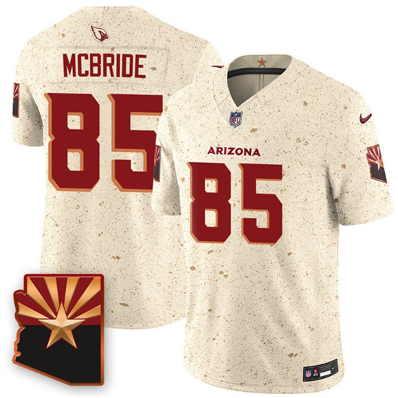 Men's Arizona Cardinals #85 Trey McBride 2025 F.U.S.E. a??Rivalriesa?? Vapor Untouchable Limited Football Stitched Jersey