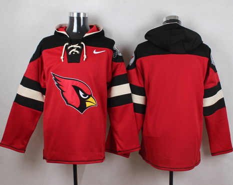 Men's Arizona Cardinals Blank Red Team Color Hoodie With Team Logo