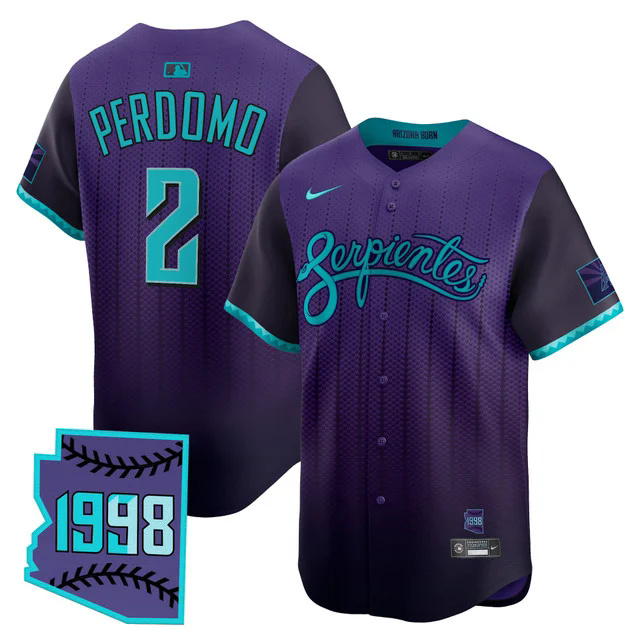 Men's Arizona Diamondbacks 2025 City Connect Vapor Premier Limited Jersey V2 #2 GERALDO PERDOMO.webp