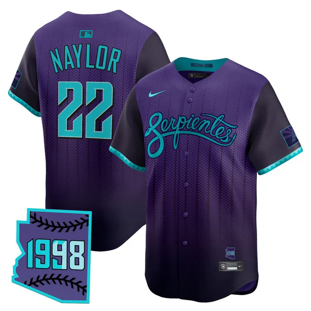 Men's Arizona Diamondbacks 2025 City Connect Vapor Premier Limited Jersey V2 #22 JOSH NAYLOR.webp