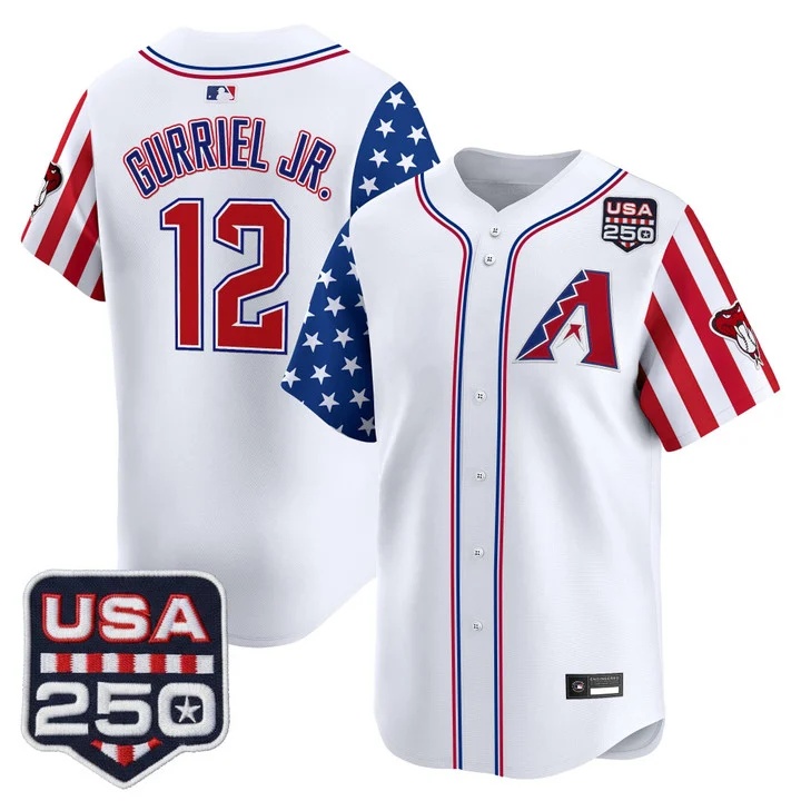 Men's Arizona Diamondbacks America 250 Edition Vapor Premier Limited Jersey #12 LOURDES GURRIEL JR.