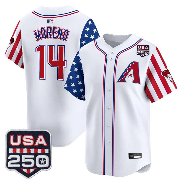 Men's Arizona Diamondbacks America 250 Edition Vapor Premier Limited Jersey #14 GABRIEL MORENO