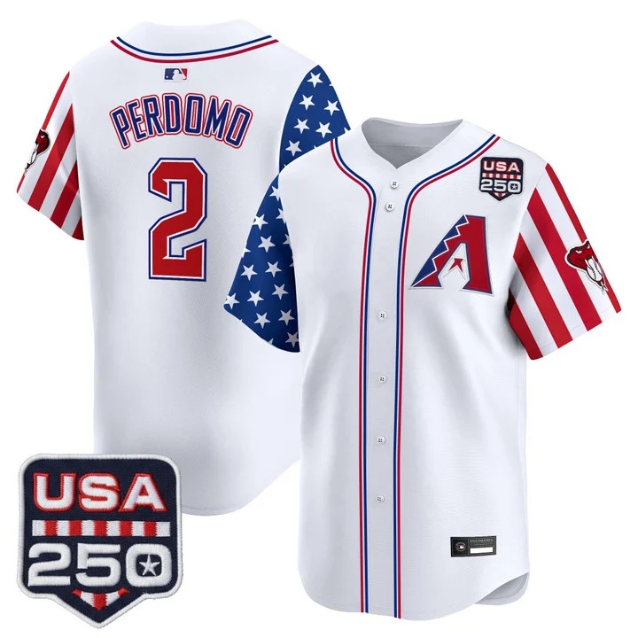 Men's Arizona Diamondbacks America 250 Edition Vapor Premier Limited Jersey #2 GERALDO PERDOMO