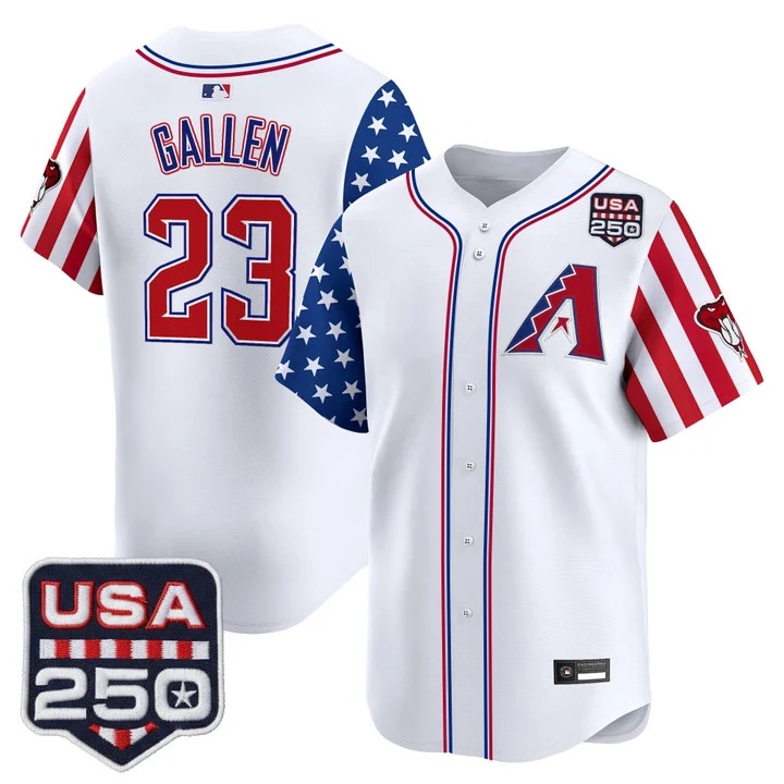 Men's Arizona Diamondbacks America 250 Edition Vapor Premier Limited Jersey #23 ZAC GALLEN