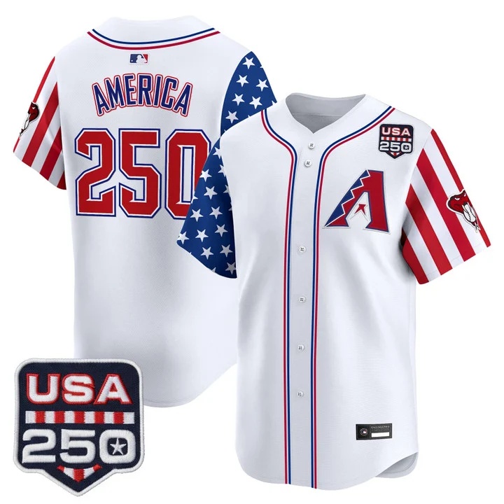 Men's Arizona Diamondbacks America 250 Edition Vapor Premier Limited Jersey #250 AMERICA