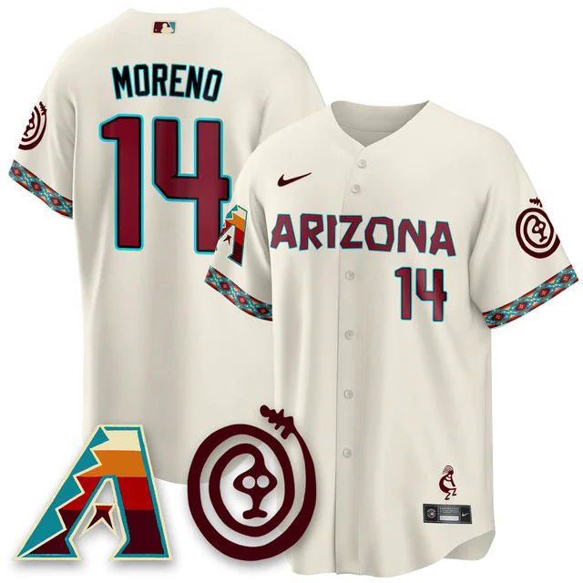 Men's Arizona Diamondbacks City Connect Concept Jersey V2 #14 GABRIEL MORENO.webp