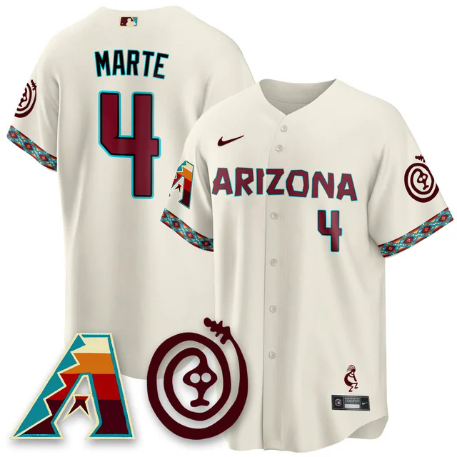 Men's Arizona Diamondbacks City Connect Concept Jersey V2 #4 KETEL MARTE.webp