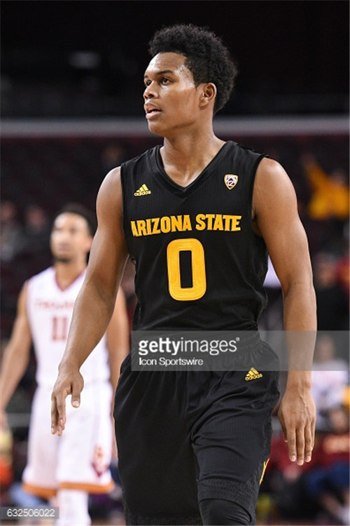 Men's Arizona State Sun Devils #0 Tra Holder Adidas 2018 Black College Basketball Jersey