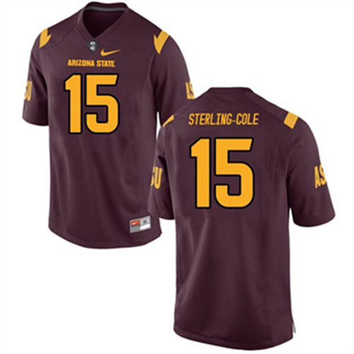 Men's Arizona State Sun Devils #15 Dillon Sterling Nike Maroon Retro College Football Jersey
