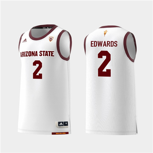 Men's Arizona State Sun Devils #2 Rob Edwards Adidas 2018 White Alumni College Basketball Jersey