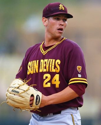 Men's Arizona State Sun Devils #24 Reggie Jackson Adidas Maroon Sun Devils Pullover Baseball Jersey