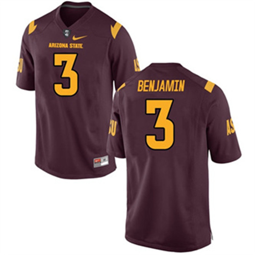 Men's Arizona State Sun Devils #3 Eno Benjamin Nike Maroon Retro College Football Jersey