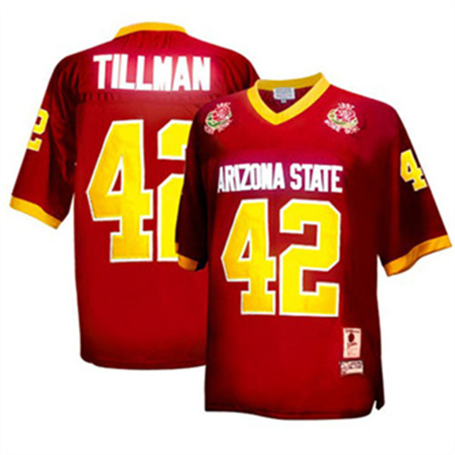 Men's Arizona State Sun Devils #42 Pat Tillman Red Football Jersey