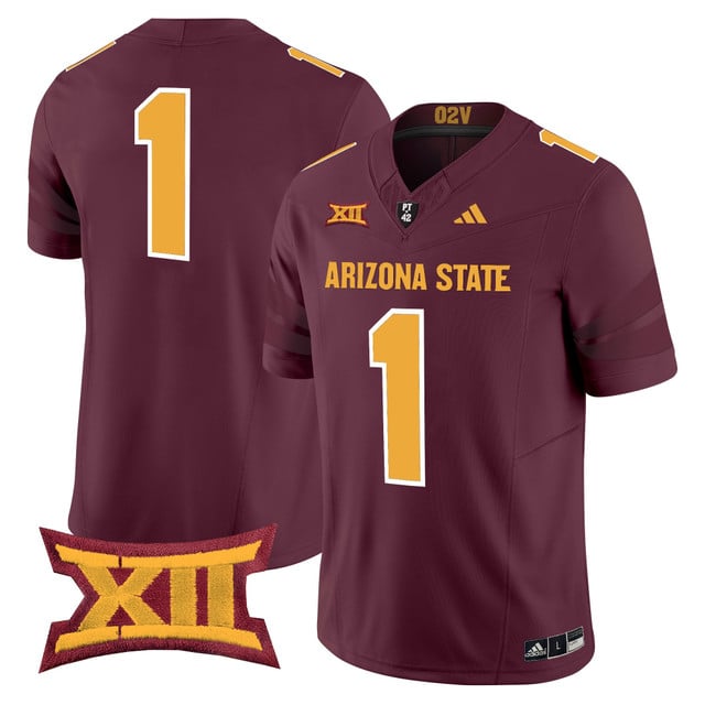 Men's Arizona State Sun Devils 2025 Vapor Limited Jersey MAROON#1 BLANK