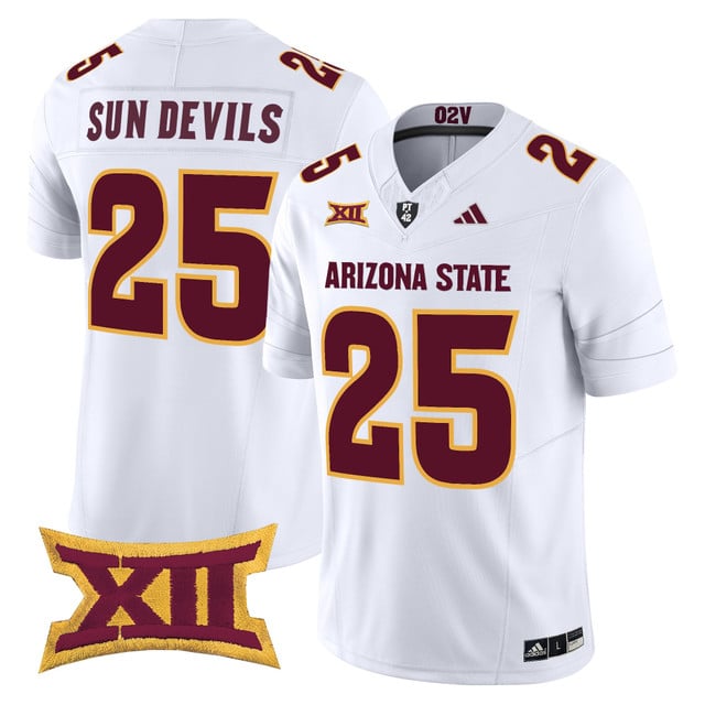Men's Arizona State Sun Devils 2025 Vapor Limited Jersey WHITE#25 SUN DEVILS