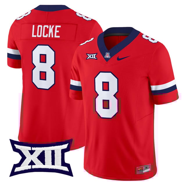 Men's Arizona Wildcats 2025 Vapor Limited Jersey #8 Braedyn Locke