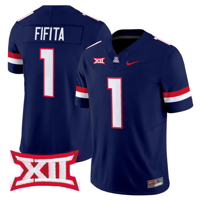 Men's Arizona Wildcats 2025 Vapor Limited Jersey navy #1 Noah Fifita