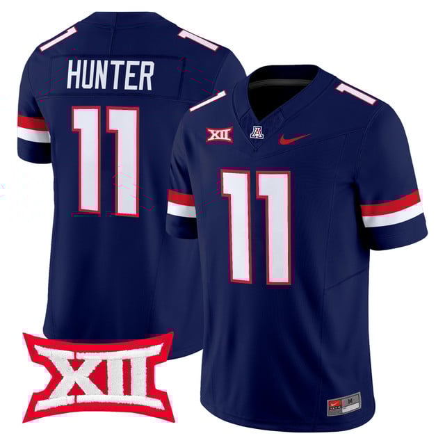 Men's Arizona Wildcats 2025 Vapor Limited Jersey navy #11 Chris Hunter