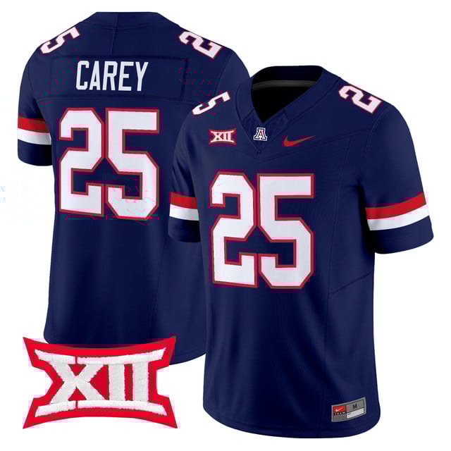 Men's Arizona Wildcats 2025 Vapor Limited Jersey navy #25 Ka'Deem Carey