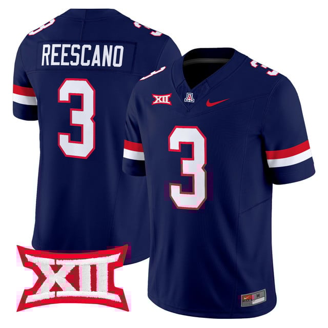 Men's Arizona Wildcats 2025 Vapor Limited Jersey navy #3 Kedrick Reescano