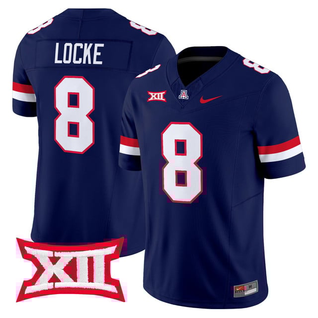 Men's Arizona Wildcats 2025 Vapor Limited Jersey navy #8 Braedyn Locke