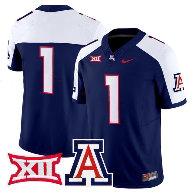 Men's Arizona Wildcats 2025 Vapor Limited Jersey navy white #1